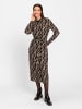 Heine Druck-Kleid in schoko-ecru-bedruckt
