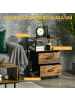HOMCOM Kommode in Rustikal-Braun 45L x 40B x 70,5H cm