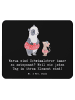Mr. & Mrs. Panda Mousepad Entspannte Schwimmlehrer mit Spruch in Schwarz