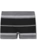 normani 6 Stück Herren Retropants Mikrofaser-Boxershorts in Schwarz Stripe