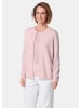 GOLDNER Eleganter Herbstcardigan mit Rundhals in puder