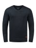 BLEND Strickpullover BHLasse 20703348ME Strickpulli mit aufgestickten Ellenbogenpatches in Blau