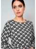 Alba Moda Bluse in Alloverprint in schwarz
