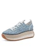 Tamaris Plateau Sneaker in Blau