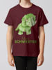 wat? Apparel T-Shirt Dinosaurier 01 Kleine Schwester in Weinrot