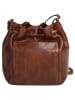 SPIKES & SPARROW Umhängetasche echt Leder in cognac