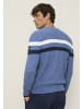 Man's World Rundhalspullover in jeansblue melange