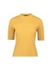 Zero  Feinstrickpullover kurzarm mit Rüschenkante in Oil Yellow