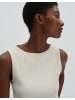 someday. Schmales ärmelloses Shirt mit U-Boot-Ausschnitt in Natural Glaze