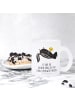 Mr. & Mrs. Panda Teeglas Stinktier Ball mit Spruch in Transparent