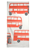 Juniqe Handtuch "London Busses" in Blau & Gelb