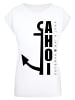 F4NT4STIC T-Shirt Ahoi Anker Knut & Jan Hamburg in weiß