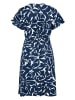 Zero  Midikleid mit Print. in Blue/Cream