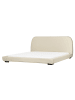 Beliani Doppelbett ROISEL in Beige/Schwarz - (W) 201 x (H) 101 x (L) 226 cm