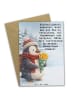 Mr. & Mrs. Panda Neujahrskarte Pinguin Winter Pommes Design mit ... in Weiß