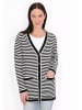 usha BLUE LABEL Women Cardigan in Black Stripes