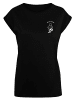 F4NT4STIC Extended Shoulder T-Shirt Boo Crew Halloween in schwarz