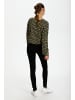 Kaffe Langarm-Bluse KAjana Regular fit in Nomad/Green Braid Print