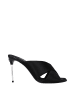Dolce & Gabbana Schwarz Satin Stiletto Absatz Sandalen