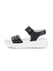 Gabor Plateau Sandalen in schwarz