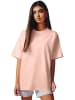 Reichstadt Reichstadt Oversized T-Shirt Damen Brand Stick 23RSW044 Old Pink XS