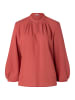 More & More edles, lockeres 3/4 Arm Blusenshirt, Materialmix in samba orange