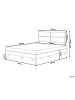 Beliani Doppelbett POISSY in Braun/Grau - (W) 167 x (H) 120 x (L) 202 cm