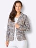 creation L Jerseyblazer in beige-hellgrau-bedruckt