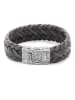 Rebel & Rose Armband The Braided Leather in braun