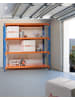 Beliani Regal FIUGGI in Orange/Blau - (W) 200 x (H) 200 x (L) 60 cm