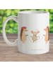 Mr. & Mrs. Panda Kaffeetasse Igel Seilhüpfen ohne Spruch in Weiß