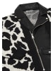 NAEMI Damen Strickjacke in Schwarz Wollweiss