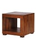 FineBuy Couchtisch in Braun / Sheesham / 50x50x45