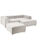 Beliani 3-tlg Modulsofa ARDAL in Beige/Schwarz