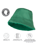 styleBREAKER Wende Fischerhut Veloursleder Optik / Teddyfell in Grau