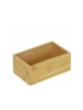 relaxdays Bambus Box in Natur - (B)16,5 x (H)6,5 x (T)10 cm