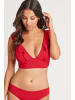 Sea Level Essentials Frill Bra Top in RED