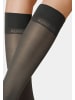 Kunert Feinkniestrümpfe Satin Look 40 weicher Bund in Graphit