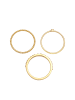 Elli Ring 925 Sterling Silber Ring Set in Gold