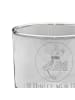 Mr. & Mrs. Panda Whiskey Glas Glühwürmchen mit Spruch in Transparent