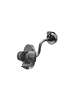 Wisam® FORCELL Autohalterung Oval mit Bogenarm 17cm Saugnapf
