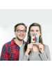Mr. & Mrs. Panda Postkarte Student Leidenschaft Design mit Spruch in Weiß