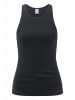 Hessnatur Ripp-Top Fitted High-Neck in schwarz