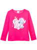 Lilo & Stitch Langarmshirt Disney Stitch mit Glitzer in Dunkelpink