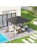 Outsunny Pavillon Ersatzdach 298L x 298B cm Grau