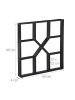 relaxdays 2x Betonform in Schwarz