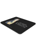 Mr. & Mrs. Panda Mouse Pad Pinguin Blumen mit Spruch in Schwarz