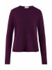 Hessnatur Strick Pullover Regular in dunkles purpur