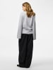 Pieces Strickjacke in Light Grey Melange