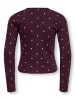 KIDS ONLY Langarmshirt Slim Fit Kogbella Mini Bio in winetasting